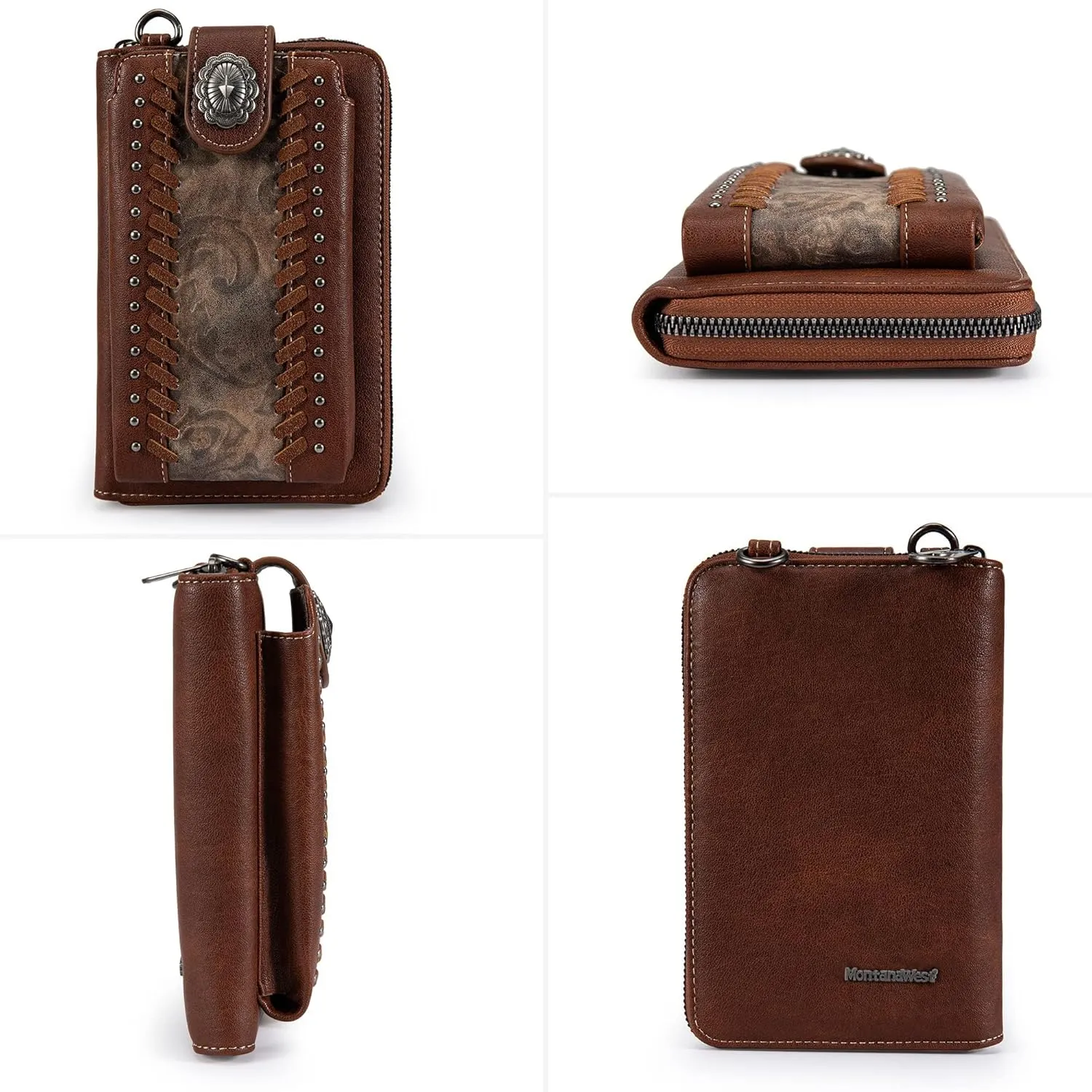 Montana West Small Crossbody Bags for Women Western Handbag with Cash Slots