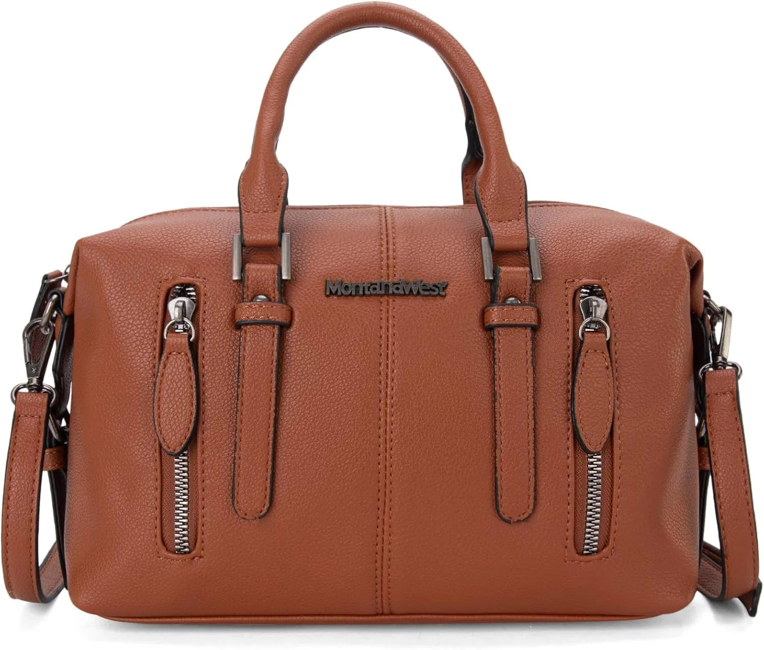 Montana West Small Satchel Purses for Women Top-handle Handbag PU Leather Crossbody Doctor Bag