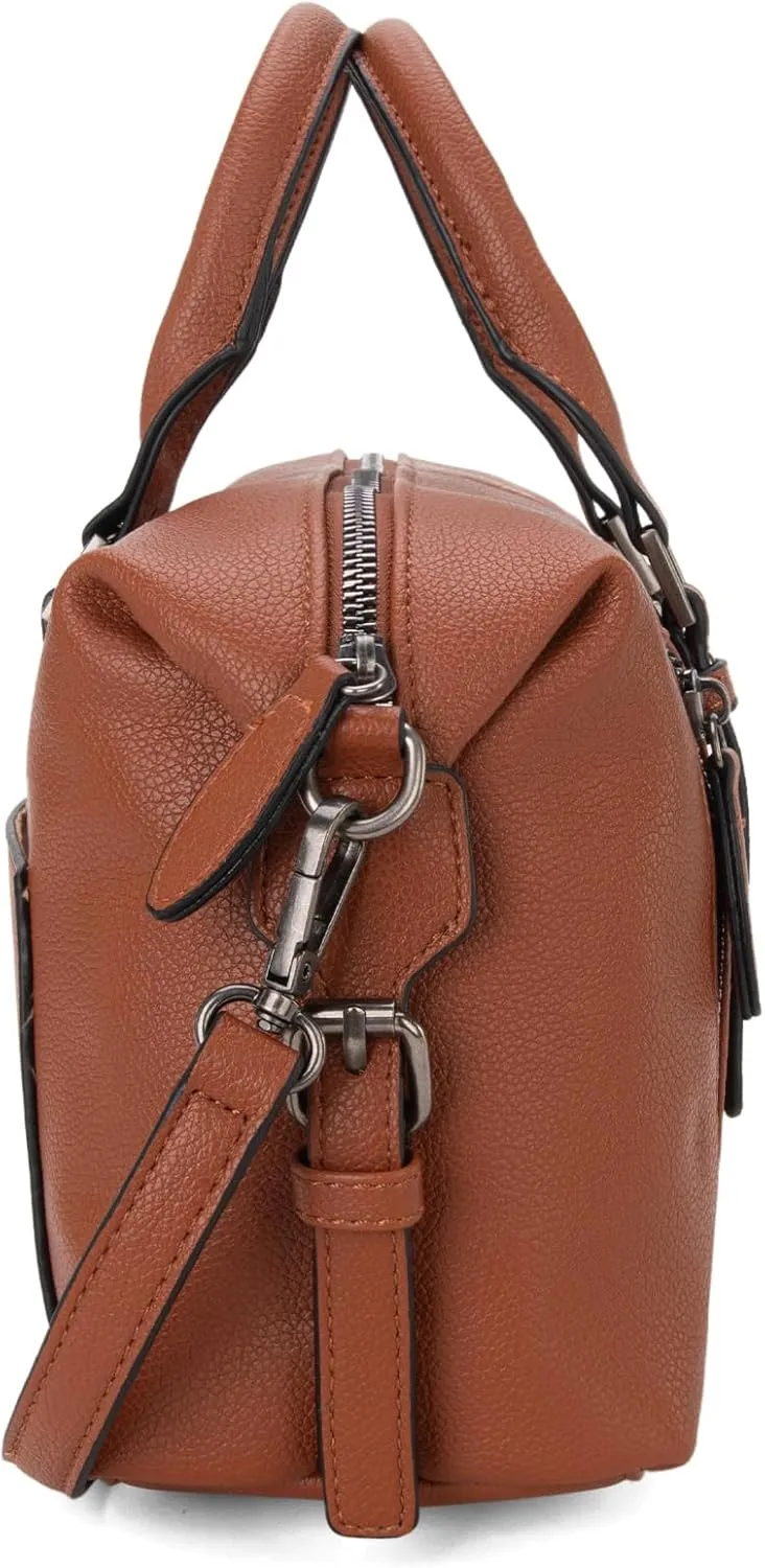 Montana West Small Satchel Purses for Women Top-handle Handbag PU Leather Crossbody Doctor Bag
