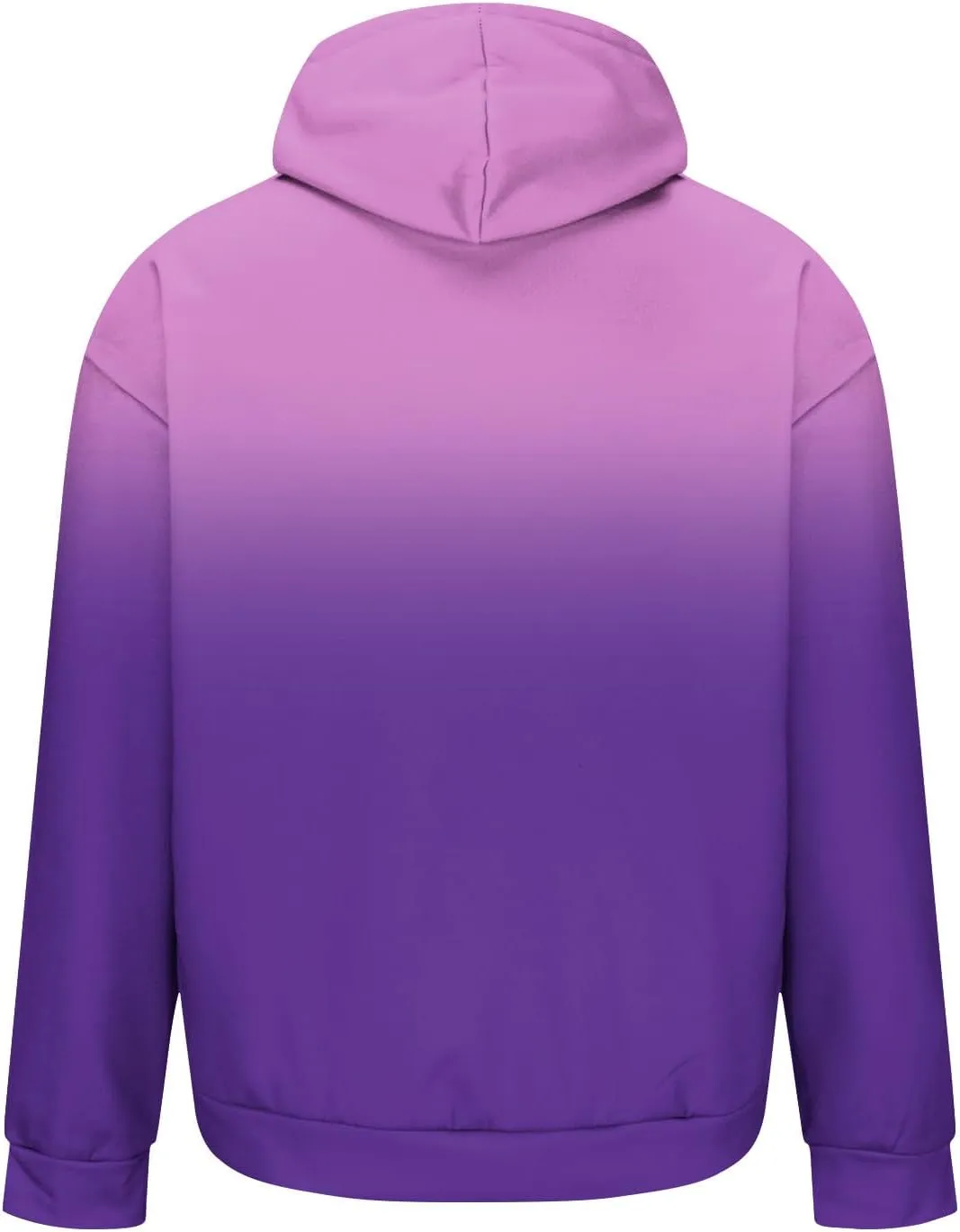 Muscularfit Mens Hooded Sweatshirt Drawstring Long Sleeve Gradient Color Casual Pullover Shirt Gym Athletic Oversized Hoodie