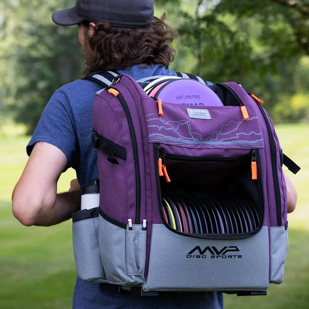 MVP Disc Sports James Conrad Voyager Series Backpack Disc Golf Bag (Choose Your Color and Size)