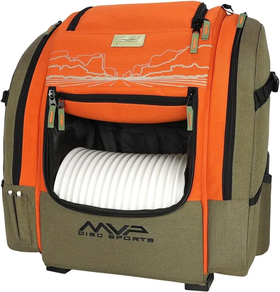 MVP Disc Sports James Conrad Voyager Series Backpack Disc Golf Bag (Choose Your Color and Size)