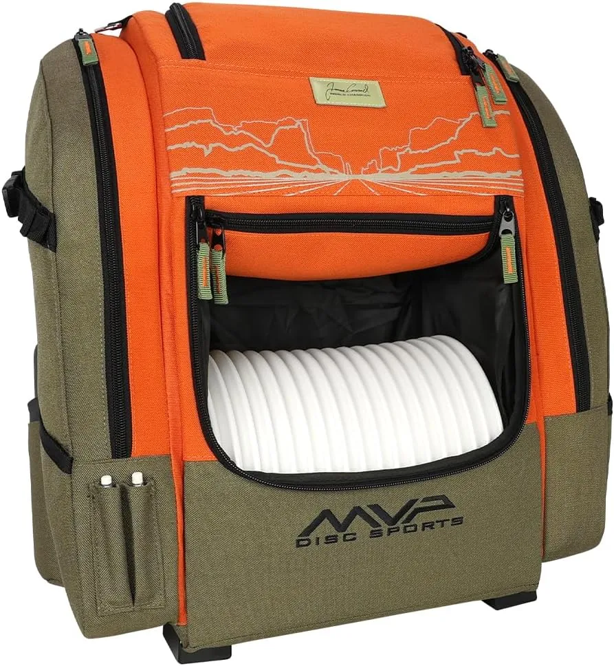 MVP Disc Sports James Conrad Voyager Series Backpack Disc Golf Bag (Choose Your Color and Size)