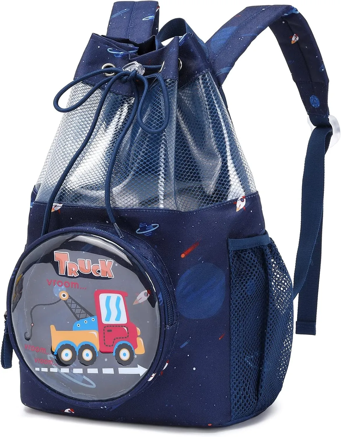 mygreen Drawstring Backpack Gym Cinch Bag for Swim Beach Sports Waterproof for Kids