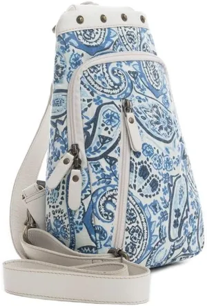 Myra Bag Sling Bag for Women - Western Upcycled Leather Crossbody Handbag Ivory