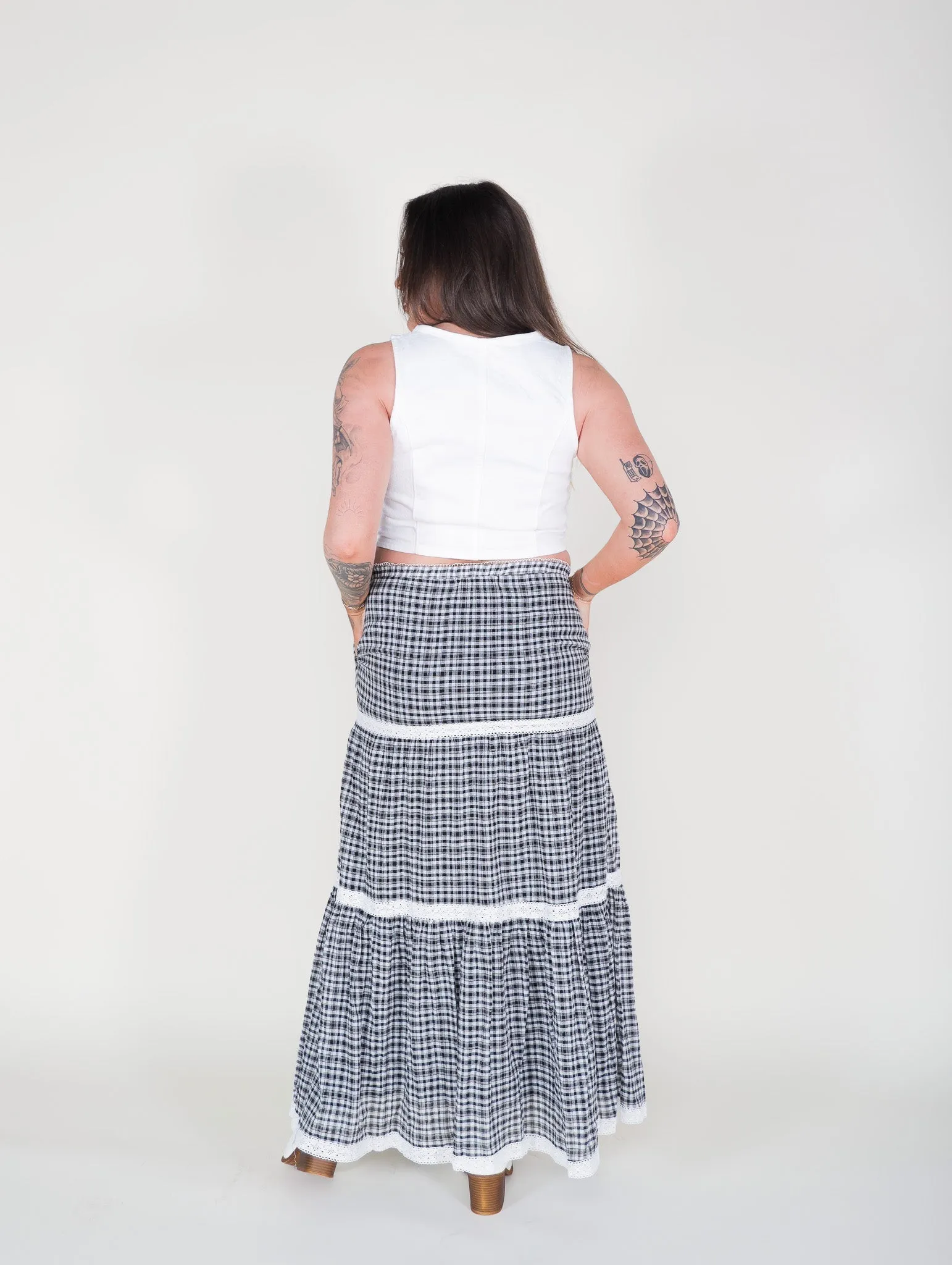 Natalie Checkered Skirt