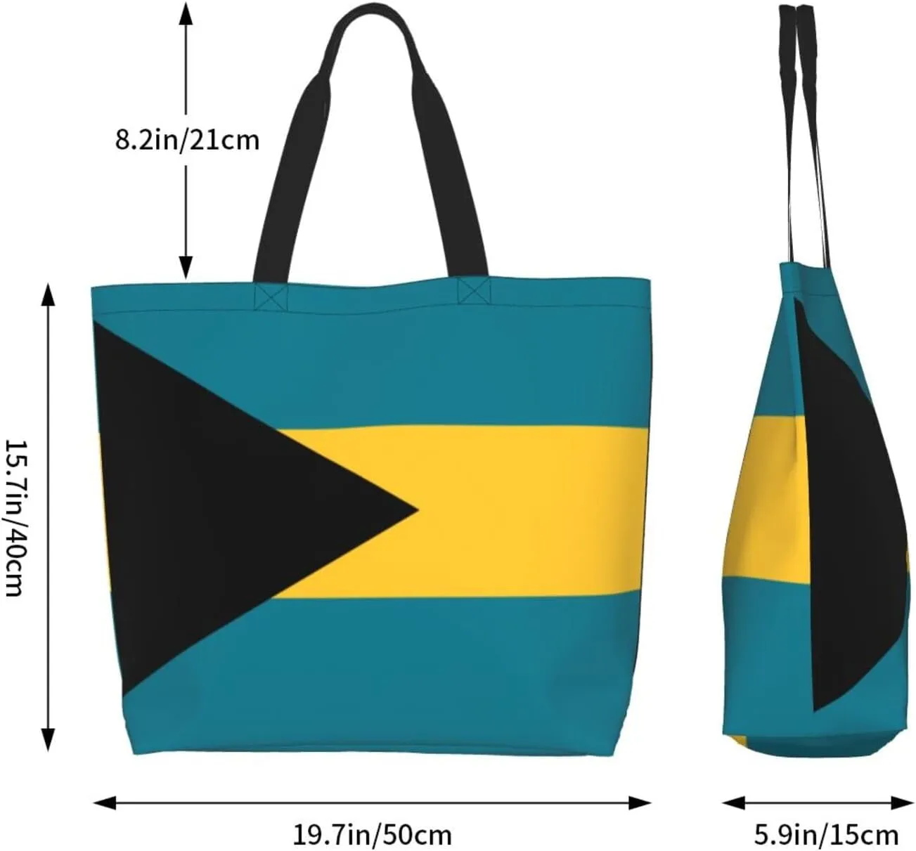National Flag Tote Bag For Women Men, Extra Large Shoulder Tote Bag For Beach Travel Gym Grocery Shopping
