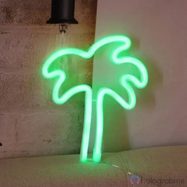 Neon LED Palm Tree: Green
