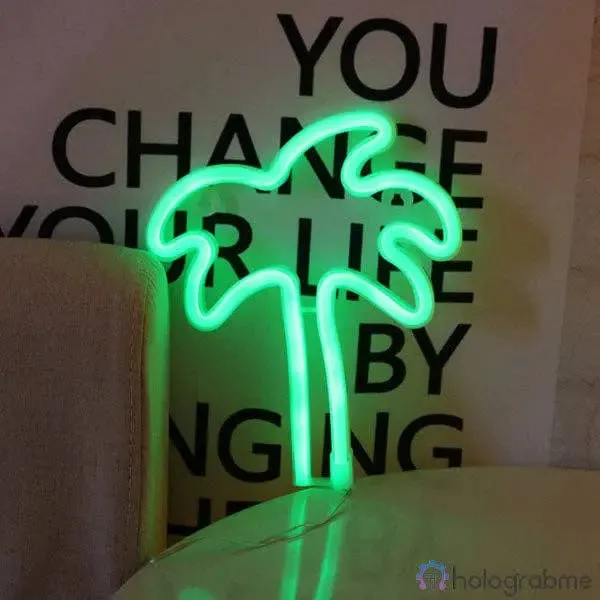Neon LED Palm Tree: Green