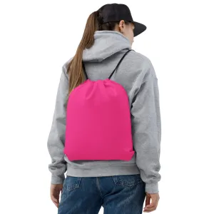 Neon Pink Drawstring Bag