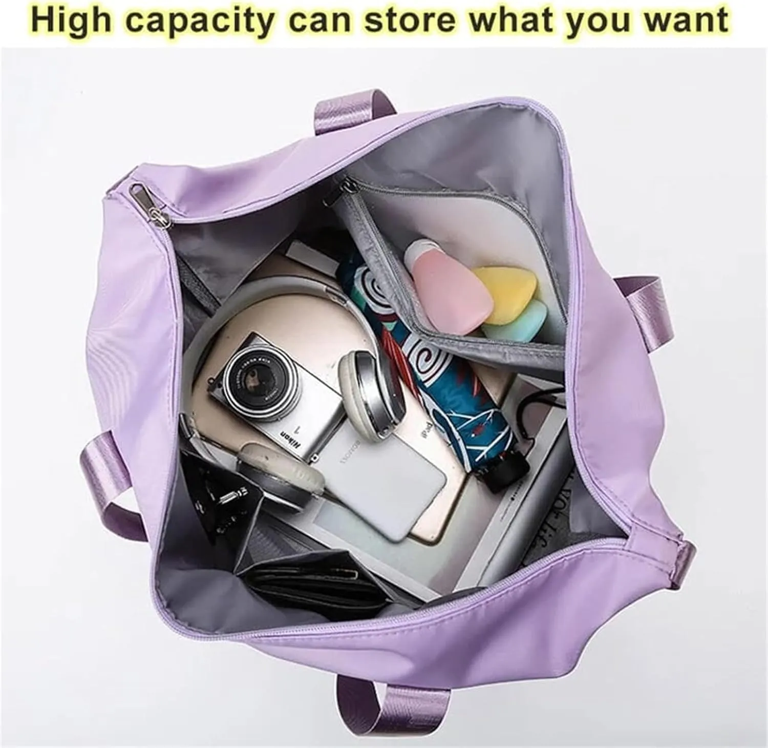 New Large Capacity Travel Bag,Kulken Beente Pepepo Travel Bag With Wheels,Expandable Foldable Duffle,Universal Wheel Removable Duffle