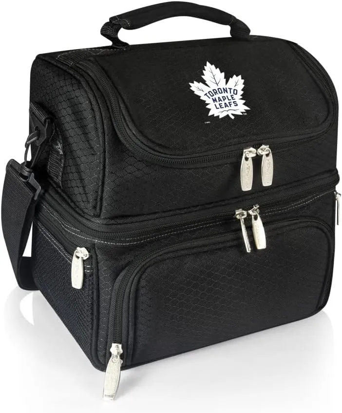 NHL Toronto Maple Leafs Pranzo Lunch Bag - Insulated Lunch Box with Picnic Set - Lunch Cooler Bag