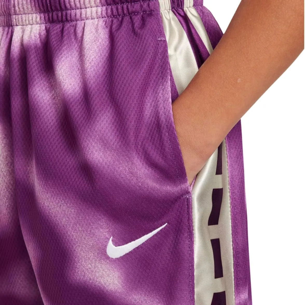 Nike Boys Elite Printed Loose Fit 8" Basketball Shorts