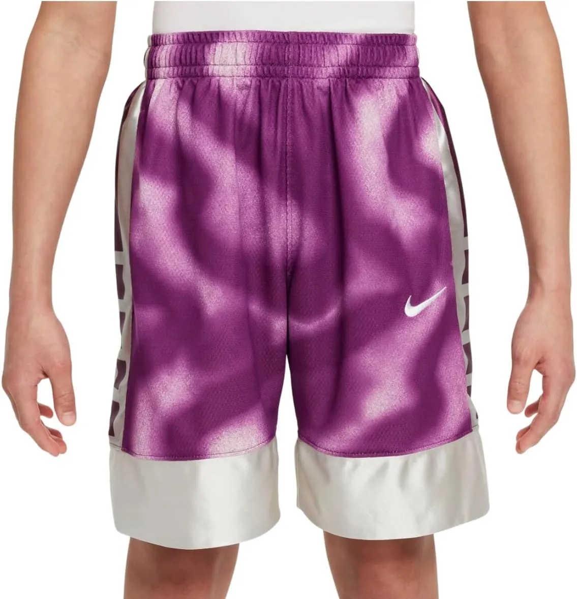 Nike Boys Elite Printed Loose Fit 8" Basketball Shorts