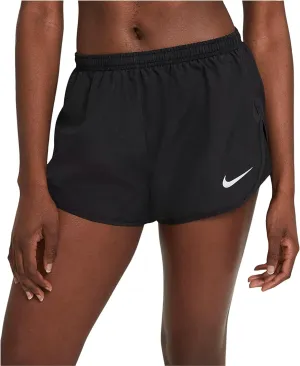 Nike Women's Dri-Fit Tempo Running Shorts (X-Small, Black/Reflective Silver)