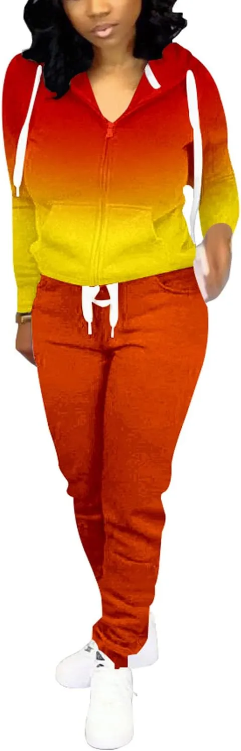 Nimsruc Two Piece Outfits For Women Casual Tracksuit
