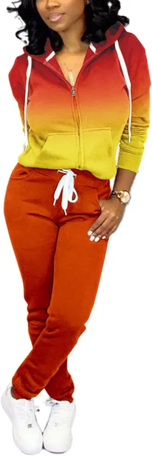 Nimsruc Two Piece Outfits For Women Casual Tracksuit