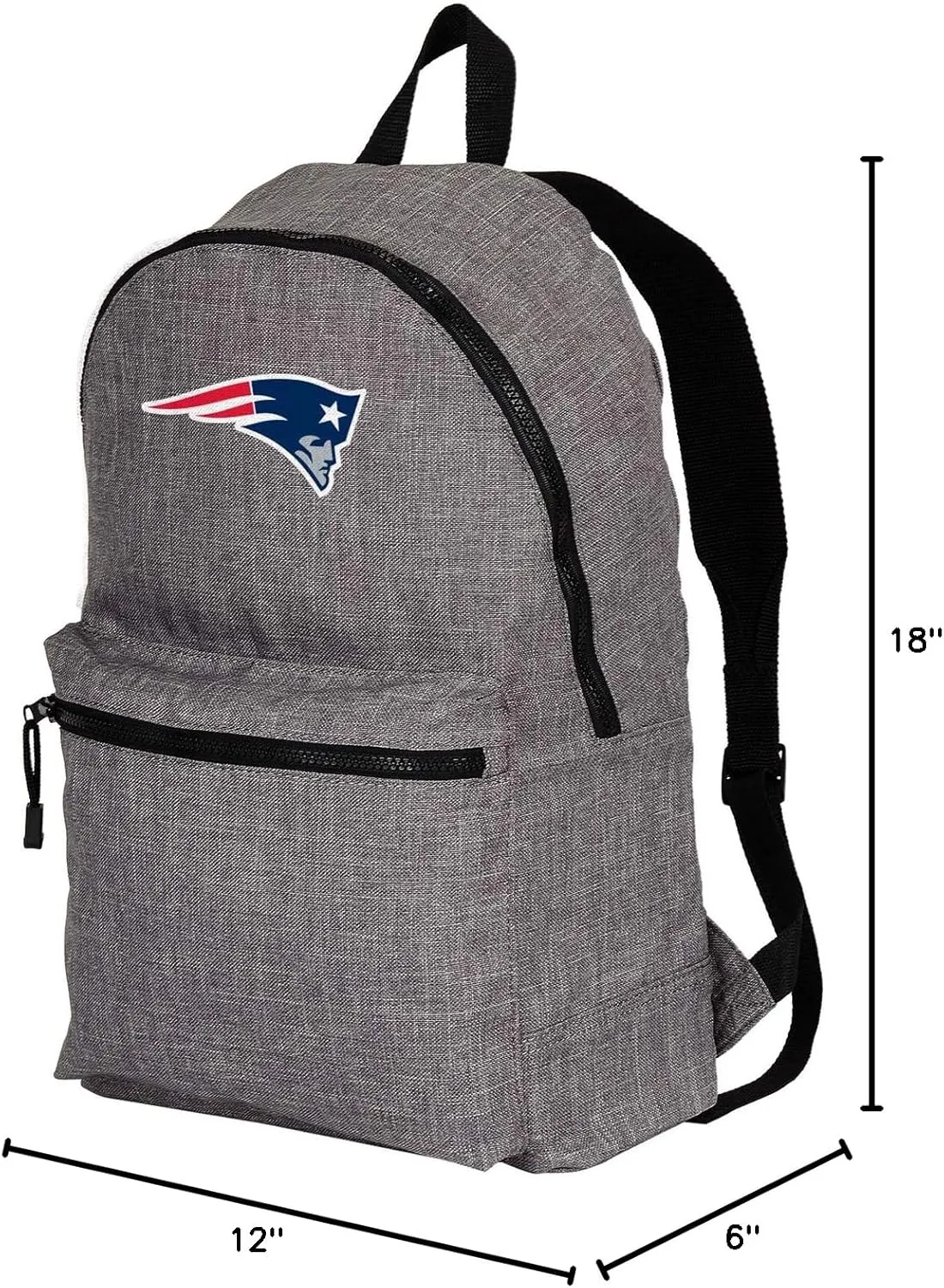 Officially Licensed NFL "Tandem" Packable Backpack, Grey, 18"