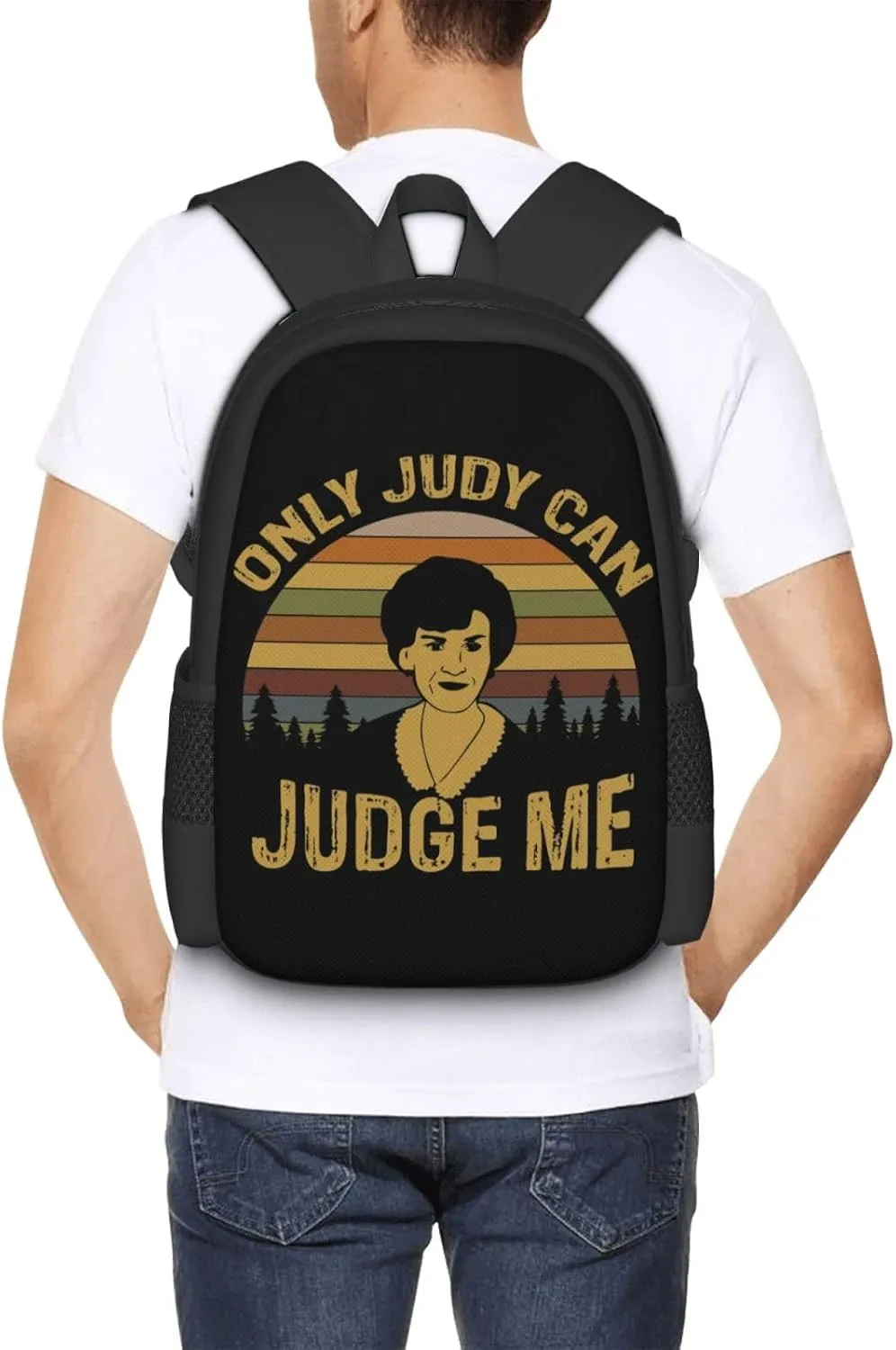 Only Judy Can Judge Me Backpack Lightweight Large Capacity Laptop Backpack Travel Backpacks for Unisex