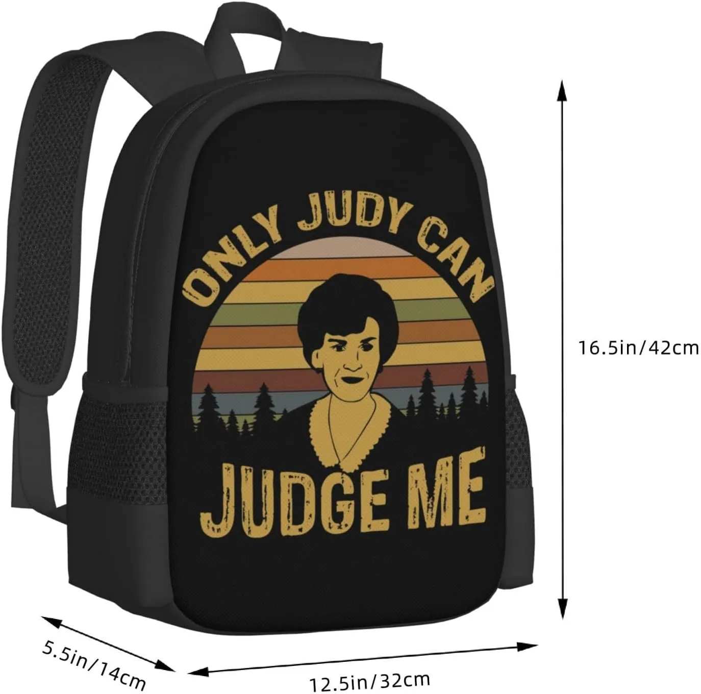 Only Judy Can Judge Me Backpack Lightweight Large Capacity Laptop Backpack Travel Backpacks for Unisex