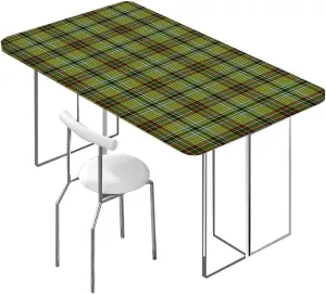 OOzie Multicolor Rectangle Tables Decor Striped Traditional Geometric Elastic Edged Table Cover for Indoor Outdoor Patio Picnic Classical Checkered Fits up 5 Foot Tables