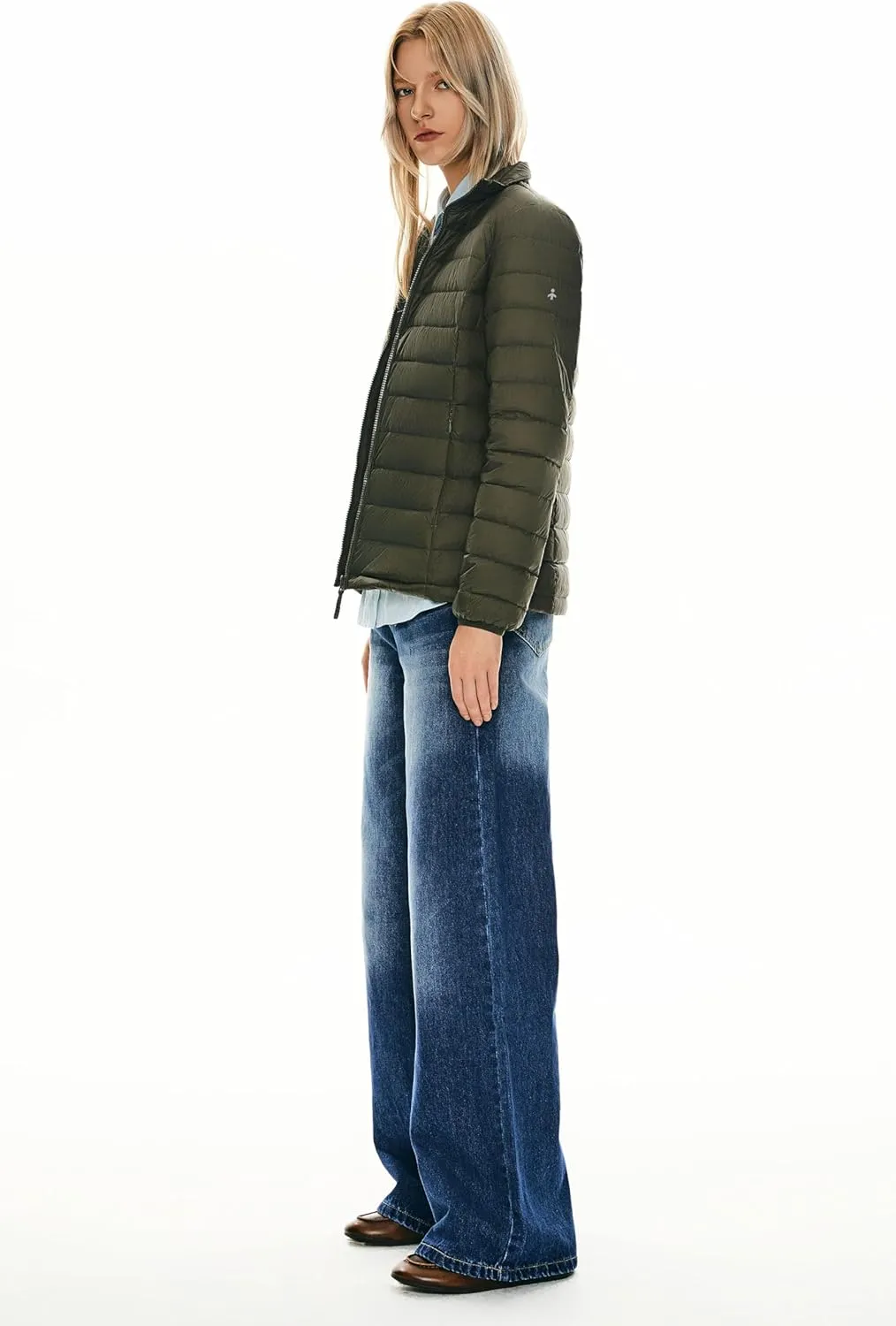 Orolay Women's Lightweight Packable Down Jacket Quilted Puffer Coat with Stand Collar