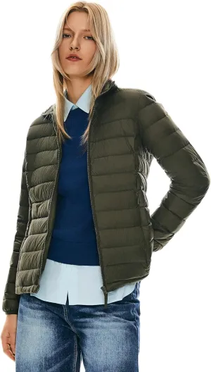 Orolay Women's Lightweight Packable Down Jacket Quilted Puffer Coat with Stand Collar