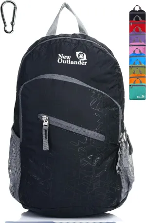 Outlander Packable Handy Lightweight Travel Hiking Backpack Daypack-Black-L