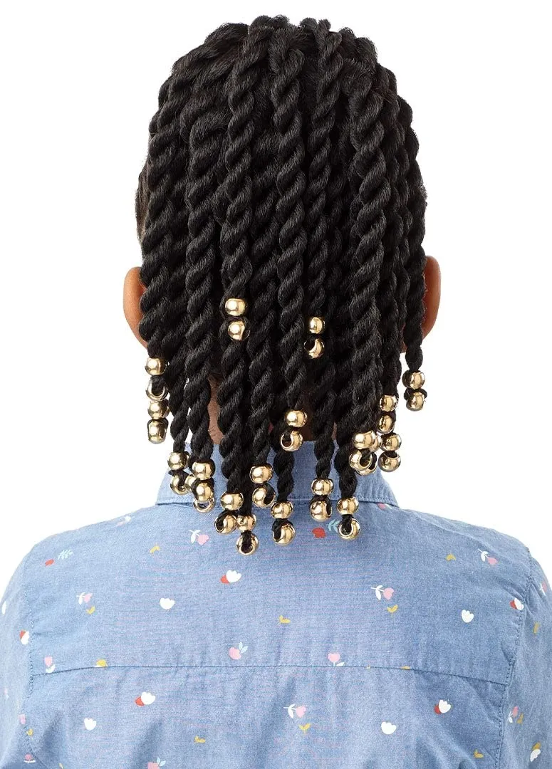 Outre Lil Looks Drawstring Ponytail - BEADED TWISTS 12" (1)