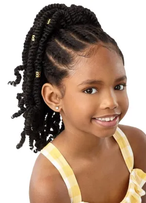 Outre Lil Looks Drawstring Ponytail GOLD CUFFED BOMB TWISTS 12" (2)