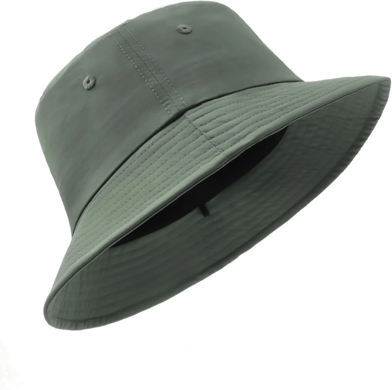 Oversize XXL Quick Dry Bucket Sun Hat,Water Repellent Fisherman Hats,Lightweight Summer Travel Hat with Detachable Chin Strap