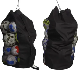 Pack of 1 - Heavy Duty XL Soccer Mesh Equipment Ball Bag w/Adjustable Shoulder Strap Design for Coach Team Work Ball Bags for Holding Soccer, Football, Volleyball, Swimming Gear