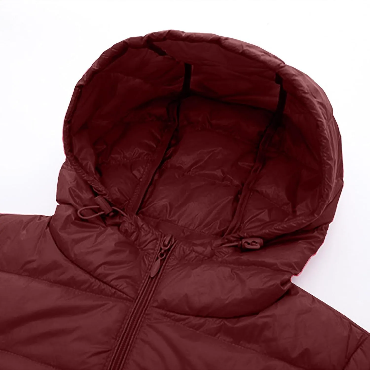 Packable Puffer Jacket Women Lightweight Padded Coats with Hood Long Winter Warm Casual Travel Down Jackets