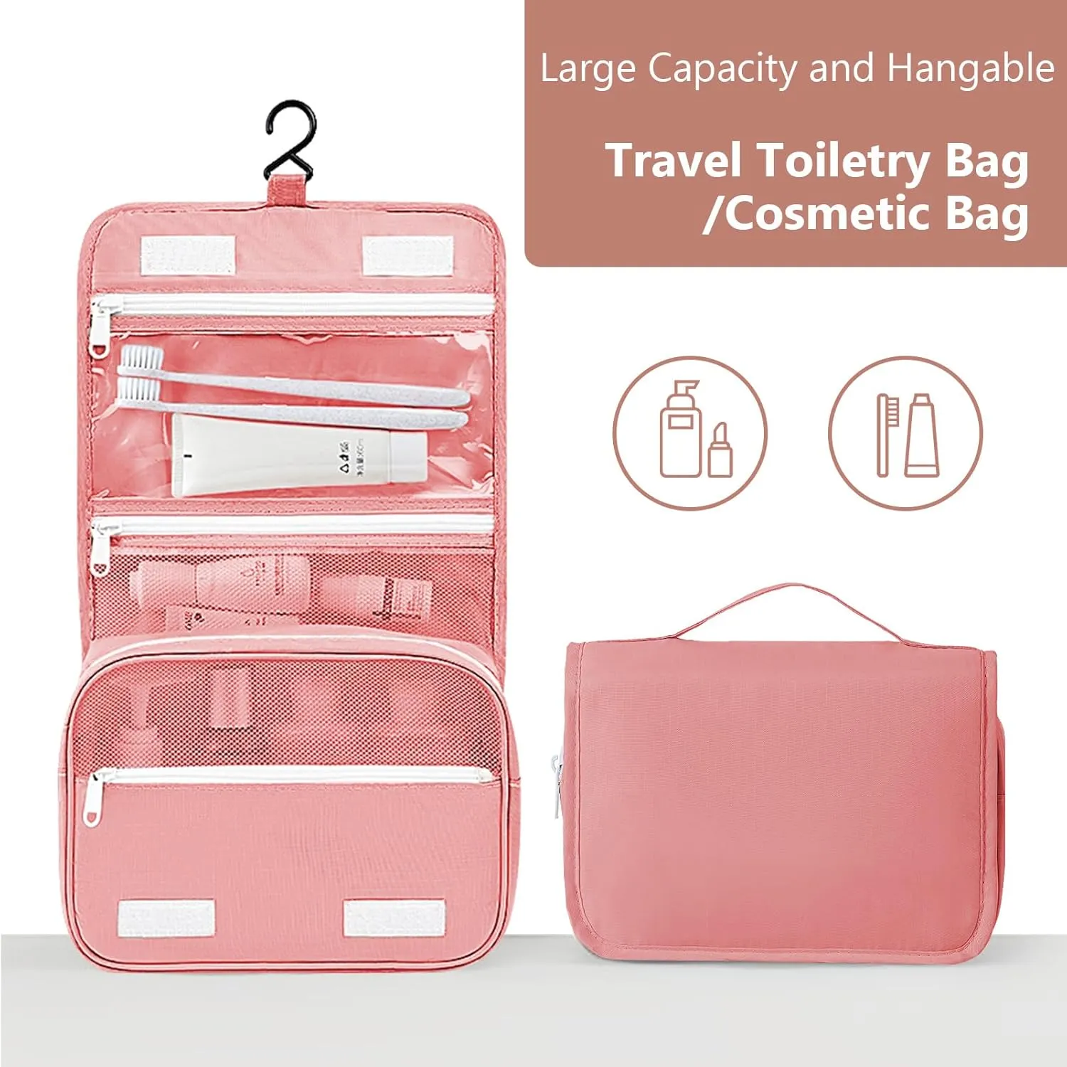 Packing Cubes for Travel - 9 Set Large Travel Cubes Luggage Organizer Bags Set With Laundry Bags/Shoe Bag/Toiletry Bag (Pink)