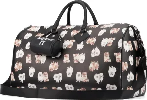 Paris Hilton York Duffle Bag with Puppy Print and LOVES IT Mini Barrel Bag