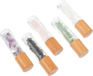 PartyKindom 5Pcs Essential Oil Roller Bottles Glass Dispensers with Caps Leak and Easy to Clean for Travel and Handbag Use for Cosmetics and Fragrance