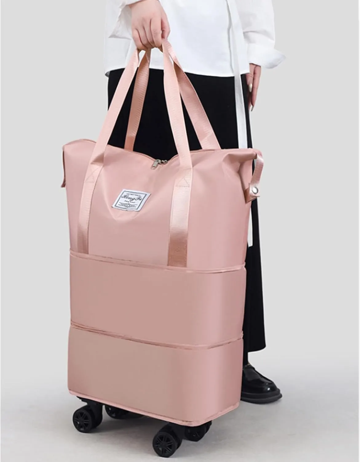 Pepepo Travel Bag with Wheels,Beente Travel Bag with Wheels,Kulken Large Capacity Travel Bags -Universal Wheel Removable (A)