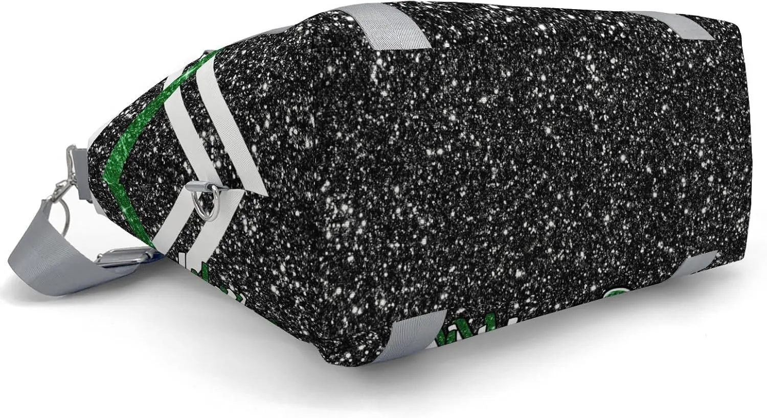 Personalized Cheer Bag Cheerleader Duffel Bag,Custom Sport Gym Bag,Customize Travel Duffle Bag with Name,Overnight Weekender Bags Green Glitter,Cheerleading Cheer Team Coaches Bag Gifts
