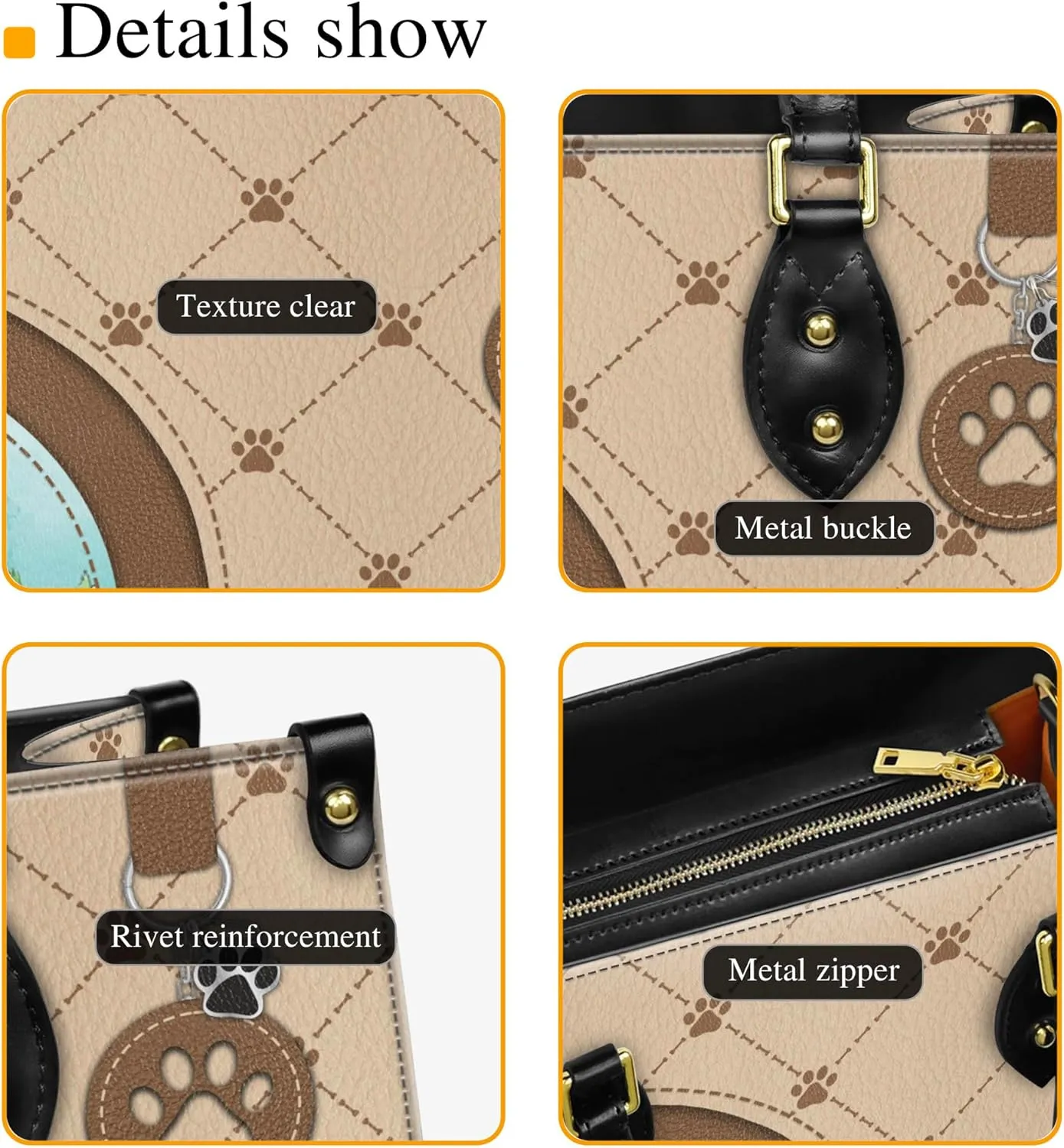 Personalized Giant Schnauzer Dog Handbags, Custom Name Dog Leather Bags, Purses, Shoulder Bag, Gift For Dog Mom Dog Lover