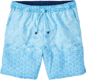 PETER MILLAR Men's Crown Stingray Scatter Swim Trunk Large L Blue