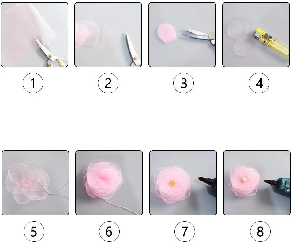 PH PandaHall 100pcs 5x7inch Pink Organza Drawstring Bags Gift Bags Mesh Sheer Bags Party Favors Bag for Birthday Party Valentine's Day Christmas Festival Gift Bags Breast Cancer Awareness