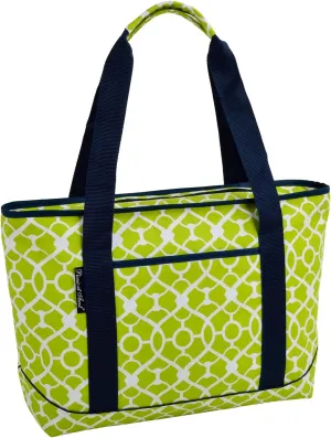 Picnic at Ascot - Large Leak Proof Fashion Cooler -- Trellis Green