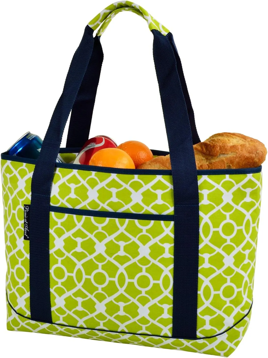 Picnic at Ascot - Large Leak Proof Fashion Cooler -- Trellis Green