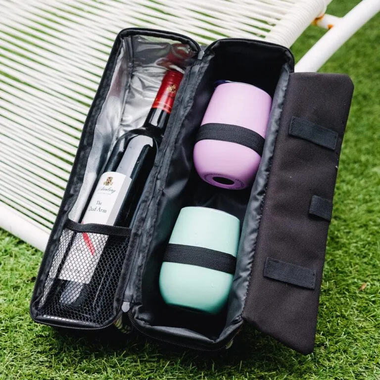 PICNIC BOTTLE BAG - KANGAROO PAW PINK
