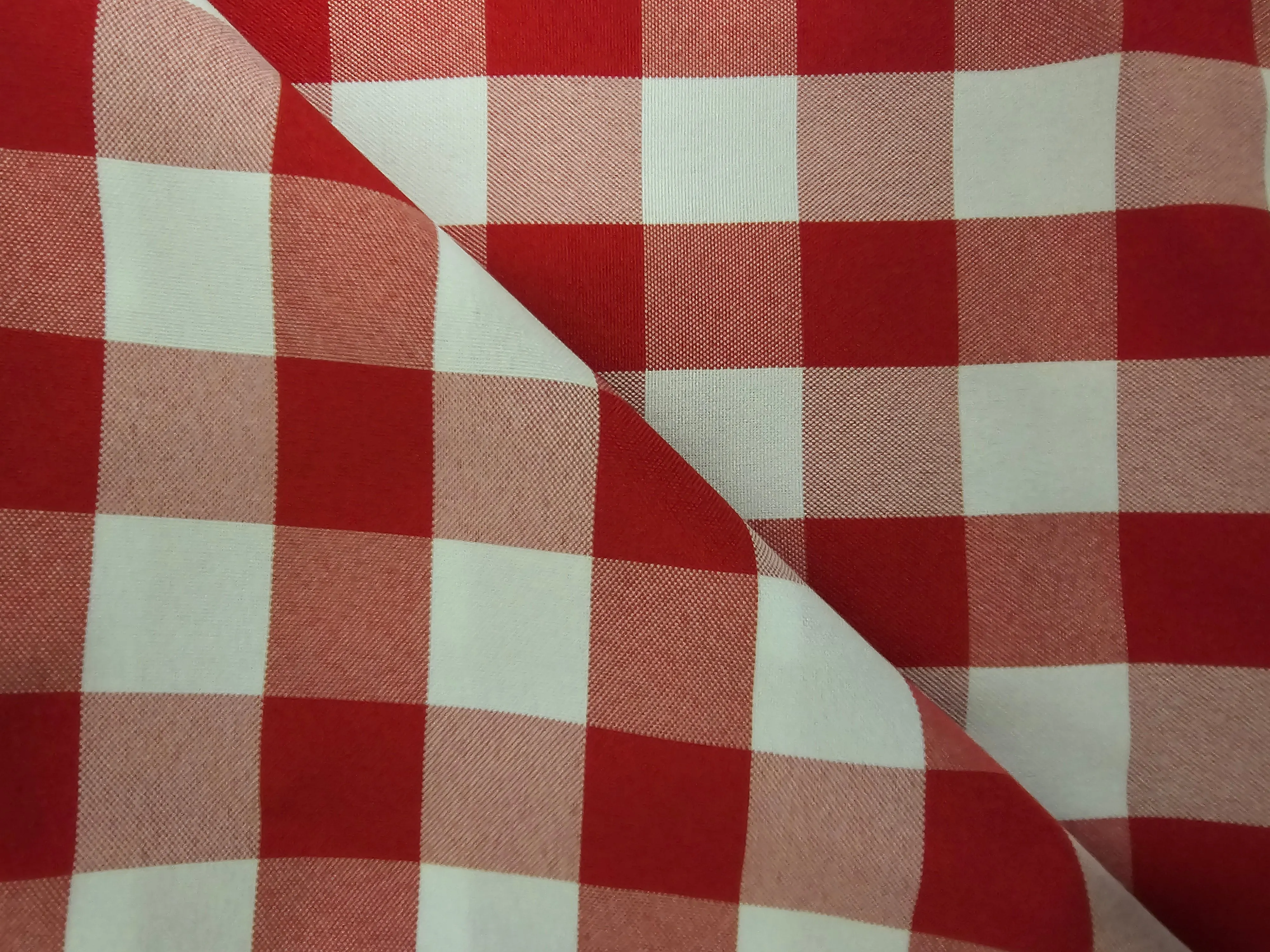 Picnic Checkered Fabric | Gingham Fabric by the Yard | 60" Wide | 100% Polyester | 1x1 |