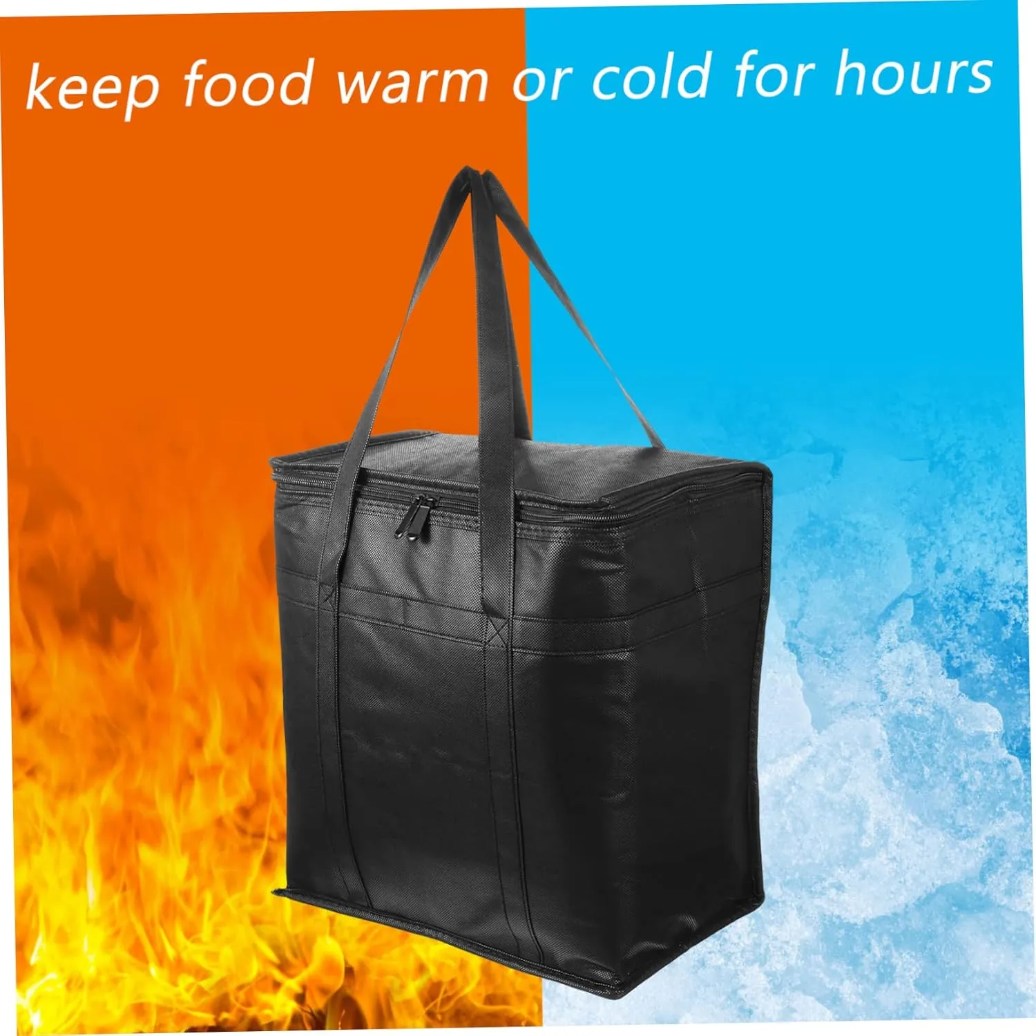 Picnic Lunch Bag Insulated Large Capacity Foldable Aluminum Food Insulation Bag Car Lunch Tote Portable Insulated Lunch Bag
