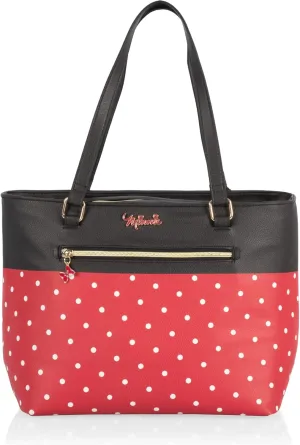 PICNIC TIME Disney Lilo & Stitch Uptown Cooler Tote Bag, Insulated Lunch Bag, Stylish Beach Bag Soft Cooler, (Black)