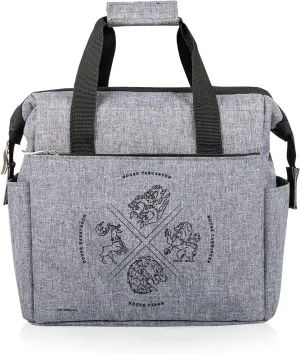 PICNIC TIME Game of Thrones 4 Houses On The Go Lunch Bag, Soft Cooler Lunch Box, Insulated Lunch Bag, (Heathered Gray)