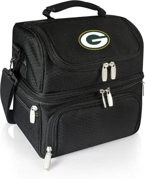 PICNIC TIME NFL unisex-adult NFL Pranzo Lunch Bag, Insulated Lunch Box with Picnic Set, Lunch Cooler Bag
