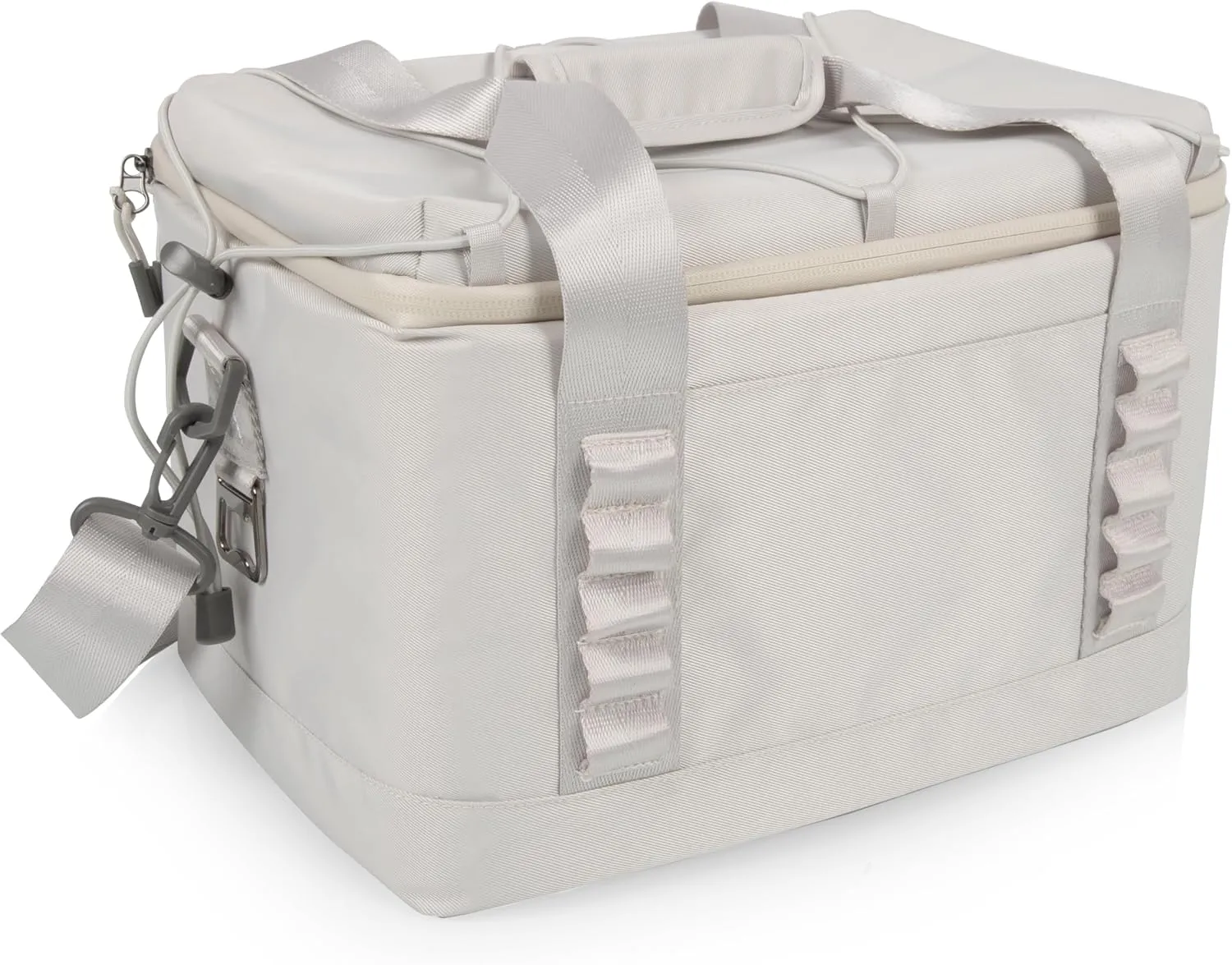 PICNIC TIME Tarana Superthick Cooler Bag with Removable Shoulder Strap, 12 Can Insulated Soft Cooler, Beach Cooler, Insulated Camping Cooler, Picnic Cooler, (Halo Gray)